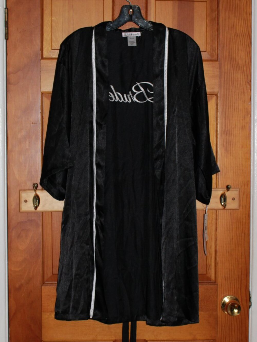 Linea Donatella "Bride" Satin Robe - Picture 2 of 6